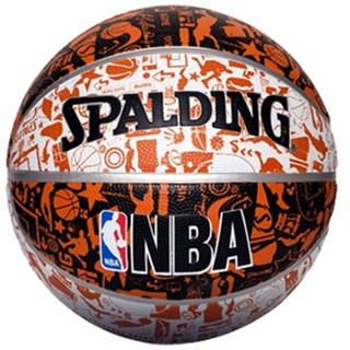 Bóng rổ Spalding NBA Graffiti Outdoor Size 7 + Tặng bộ kim bơm bóng và lưới đựng bóng