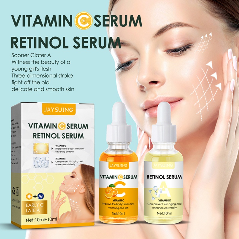 Tinh Chất Vitamin C Retinol Làm Sáng Da Chống Nếp Nhăn Lão Hóa Dưỡng Ẩm Làm Săn Chắc Làn Da Dùng Ngày Và Đêm