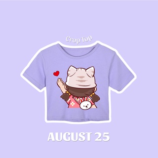 10kg-35kg | áo thun cho bé gái - crop top - phía sau một cô gái