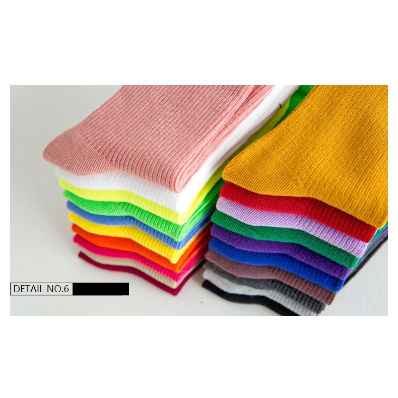 Vớ cổ cao trơn chun cotton vải mỏng thoáng mát thời trang hàn quốc giá rẻ dành cho nam nữ MONEYSOCKS VC109
