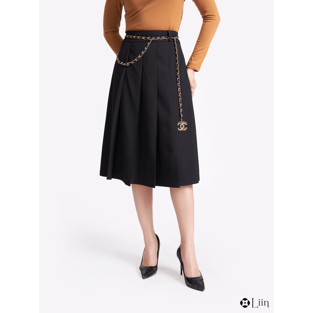 Chân váy linbi xếp ly dáng dài thiết kế trẻ trung, thời thượng liin clothing J4259