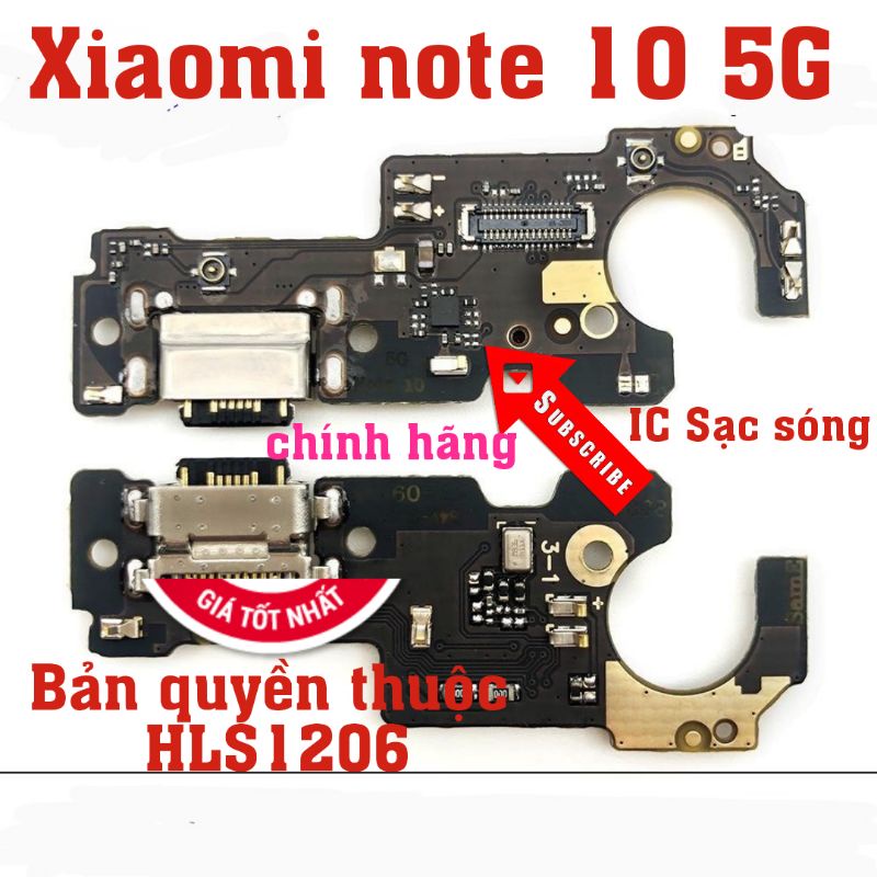 Cụm chân sạc Xiaomi note 10 5G
