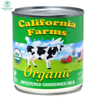Sữa đặc nguyên kem có đường hữu cơ California Farms 397g, Organic Shop- Truly cafe