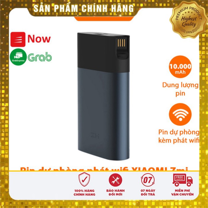 Pin dự phòng phát wifi XIAOMI Zmi 4G Wireless Router Power Bank 10000 mAh- Chính hãng