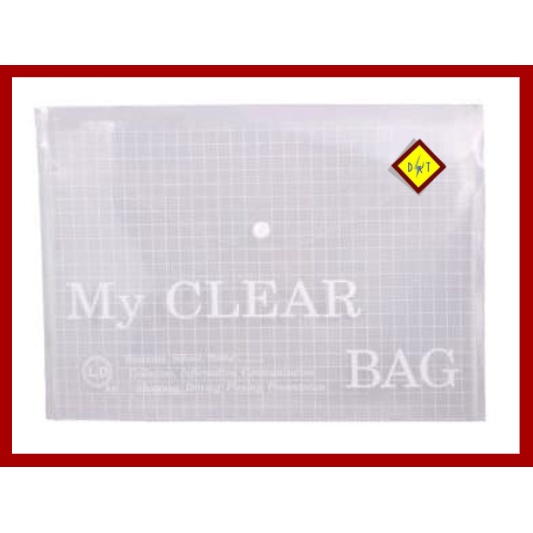 Bìa nút My Clear A4 - F4 file nút đựng hồ sơ giấy tờ a4