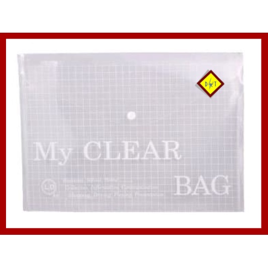 Bìa nút My Clear A4 - F4 file nút đựng hồ sơ giấy tờ a4