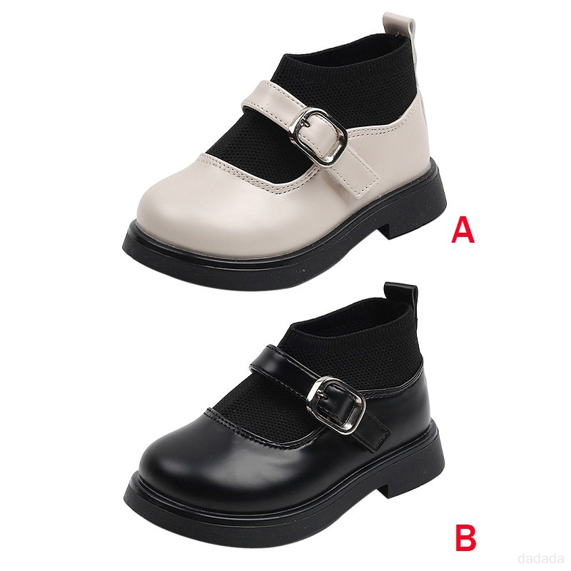 Giày Da Chống Trượt Phong Cách Anh Quốc Dễ Thương Cho Bé Gái