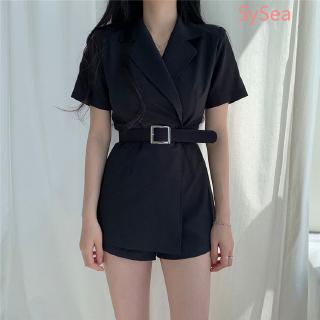Jumpsuit ngắn tay thời trang công sở thanh lịch thời trang dành cho nữ