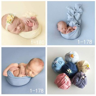 2 Pcs Newborn Photography Props Baby Wraps Blanket Photo  Accessories