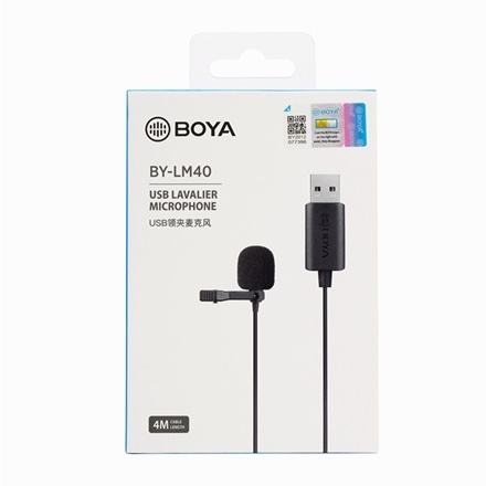 BOYA BY-LM40 micro thu âm cao cấp cho máy tính Windows và Mac