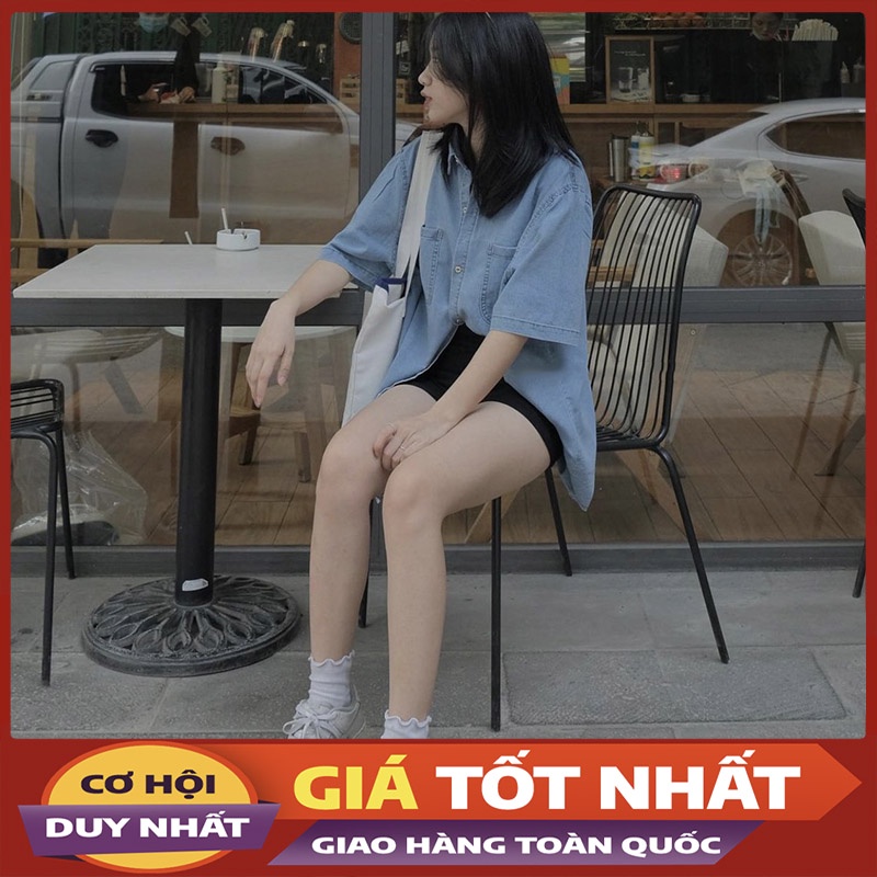 Áo Sơ Mi Bò Cộc Tay 2 Túi Hàng Quảng Châu M5037 - Violet