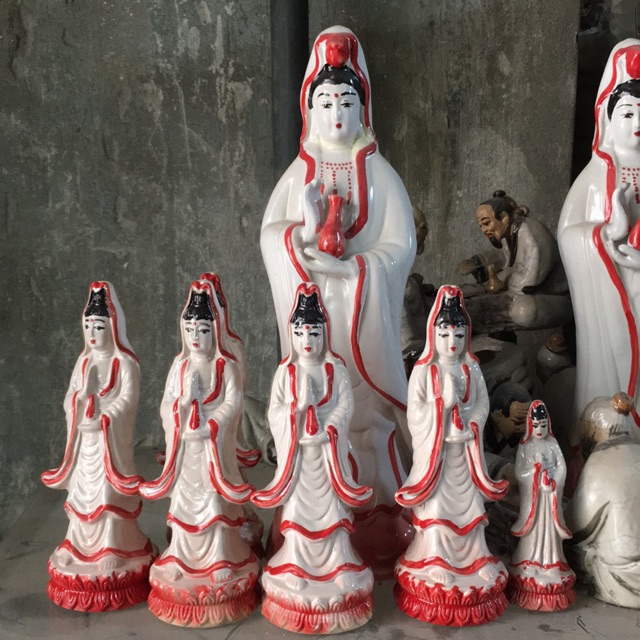 Trang trí tiểu cảnh sân vườn-Tượng phật bà quan âm
