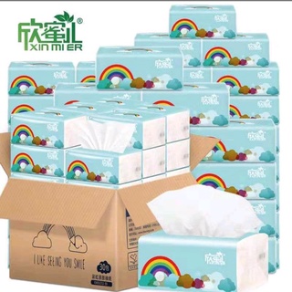 Thùng 30 gói giấy ăn cầu vồng Xin Mier chuẩn