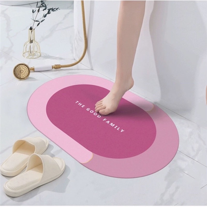 Thảm Lau Chân Siêu Thấm Tự động khô Chống Trơn Trượt - Gia Dụng Thông Minh