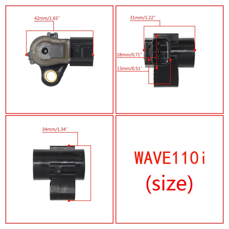 Cảm Biến Vị Trí Bướm Ga kiss Cho Wave110i 125i Beat Cg Fan 125i Fan 160