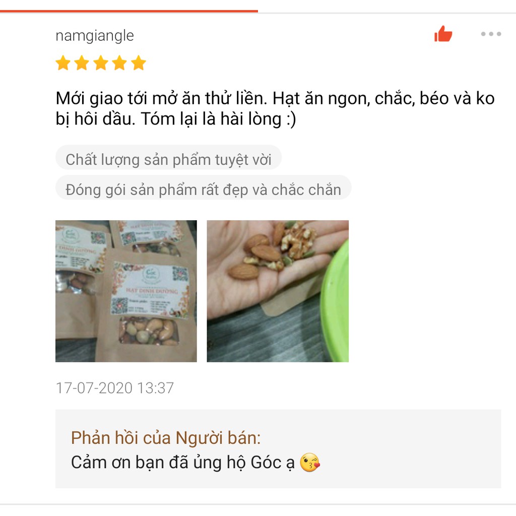 Hạt Giảm Cân - Hạt Ăn Kiêng Dinh Dưỡng, Góc Healthy mixed nuts 500g, gồm các loại hạt hữu cơ: hạt bí xanh, điều ...