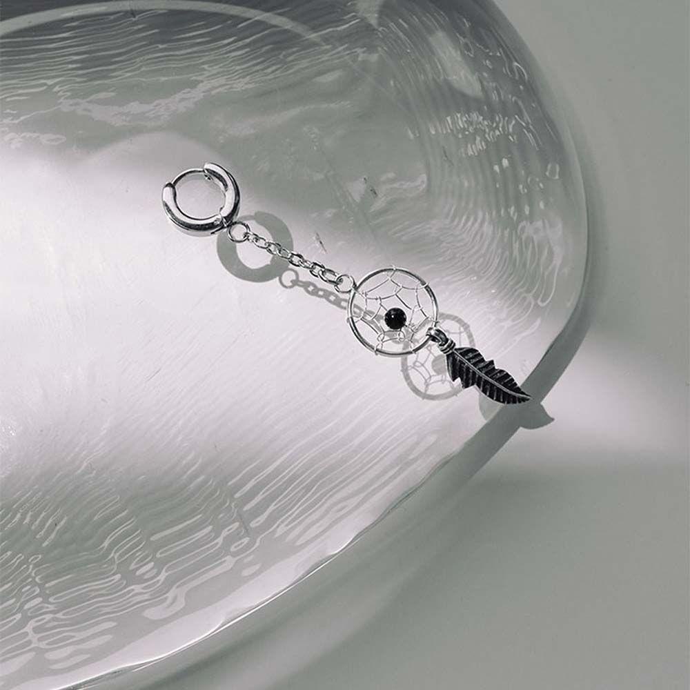 JARRED Khuyên Tai Thép Titan Dạng Vòng Phong Cách Punk Hip Hop Thời Trang Cho Nữ