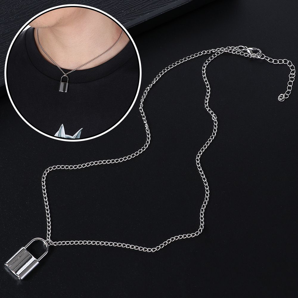 Vòng Cổ Choker Dây Dài Mặt Hình Chữ Thập Rỗng Màu Bạc Phong Cách Gothic Punk Đường Phố Vintage Cá Tính Cho Nam Và Nữ