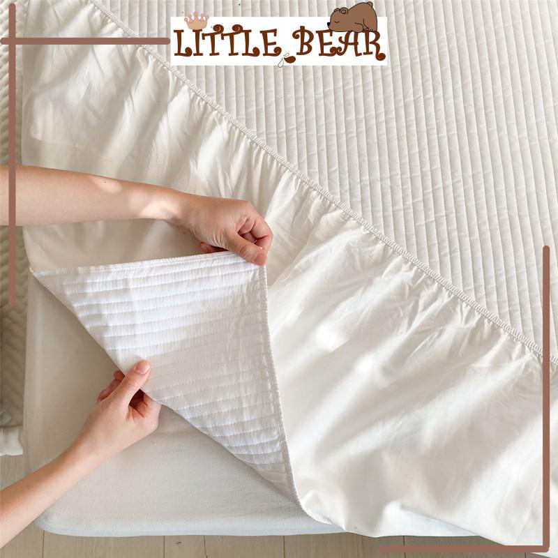 Ga Trải Giường Hàn Quốc Chần Bông Có Bo Chun Cao Cấp - Little Bear