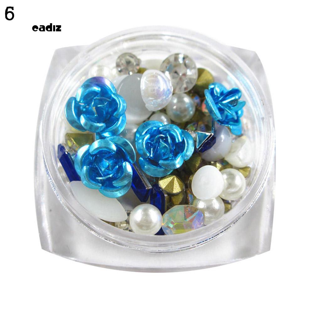 [Hàng mới về] Hộp phụ kiện trang trí móng tay nghệ thuật lấp lánh nổi bật