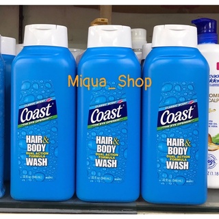 Sữa tắm gội dành cho nam coast hair&body wash 946ml của mỹ