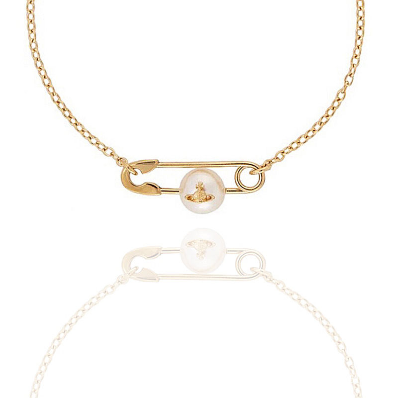 Vòng Cổ Choker Ngọc Trai Gỗ Vivienne West Mới