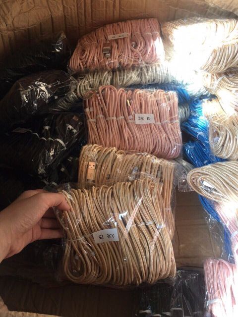 Cáp Sạc Dài 3m Bọc Dù Chống Đứt Siêu Bền Chân Micro USB