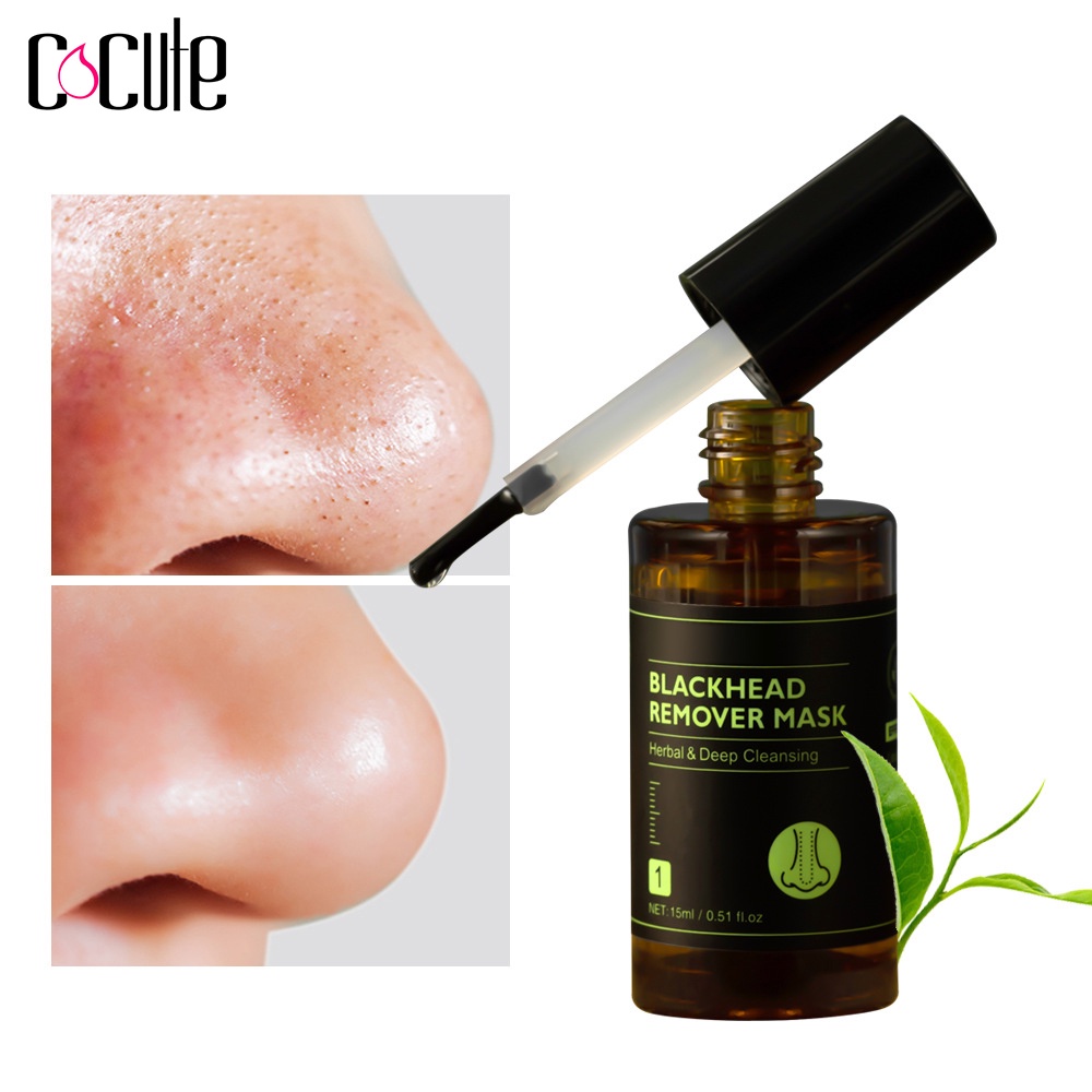 Serum COCUTE thảo dược hỗ trợ giảm mụn đầu đen làm sạch sâu lỗ chân lông dung tích 15ml