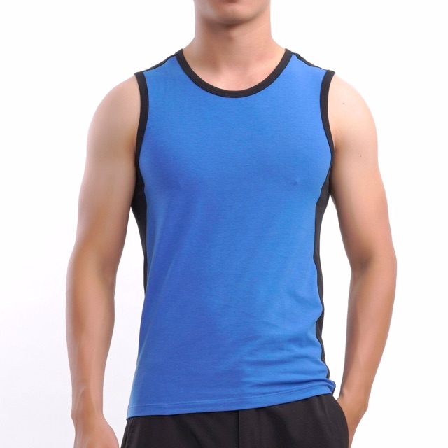 Áo tanktop sát nách Aristino mã ATT006S7 phối đen sành điệu