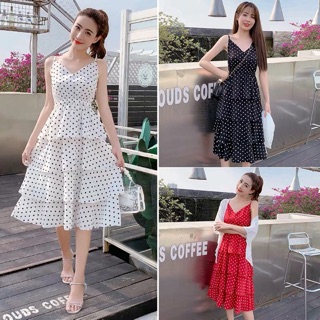 Sẵn-Váy maxi hai dây cho con bú🌻Ảnh thật🌻