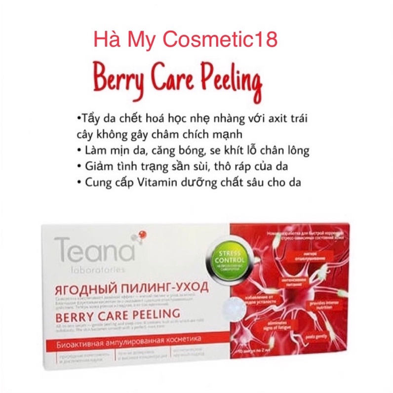Serum Teana Berry Care Peeling peel da hoá học giảm sẹo rỗ thâm mụn 20ml