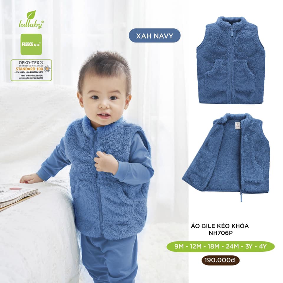 Áo gile lông Lullaby mềm mại, ấm áp