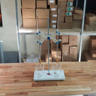 Bộ giá đỡ buret chân giá bằng đá