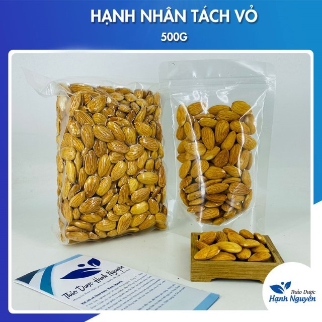 Hạnh Nhân Tách Vỏ 500g (Có hút chân không)