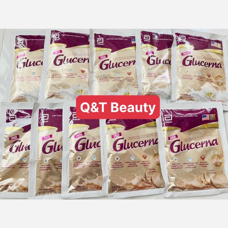 GLUCERNA- SỮA TIỂU ĐƯỜNG Glucena gói 52,1g + Glucena chai 220ml-Siêu tiết kiệm VANI/ LÚA MẠCH