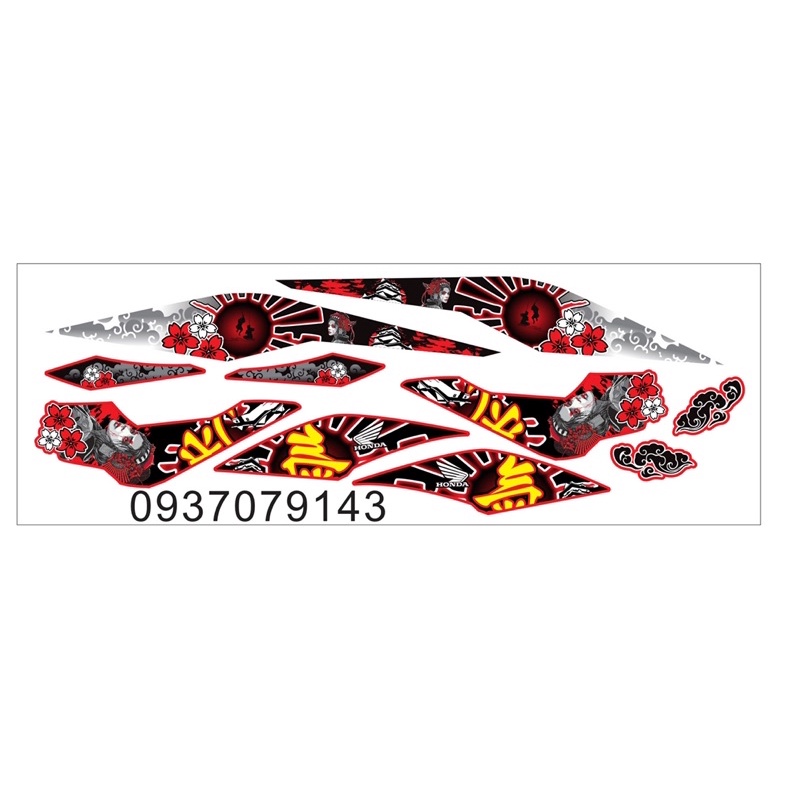 ( Quí khách vui lòng mang ra tiệm cho thợ dán ) sonic samurai