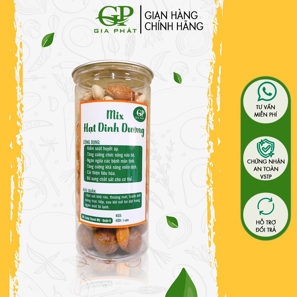 Hạt mix 3 loại  dinh dưỡng gồm hạt dẻ, hạnh nhân rang bơ, macca hảo hạng CN007