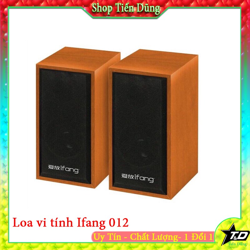 Loa vi tinh loa gỗ mini loa ifang m010 chạy nguồn 5v có chân cắm 3.5