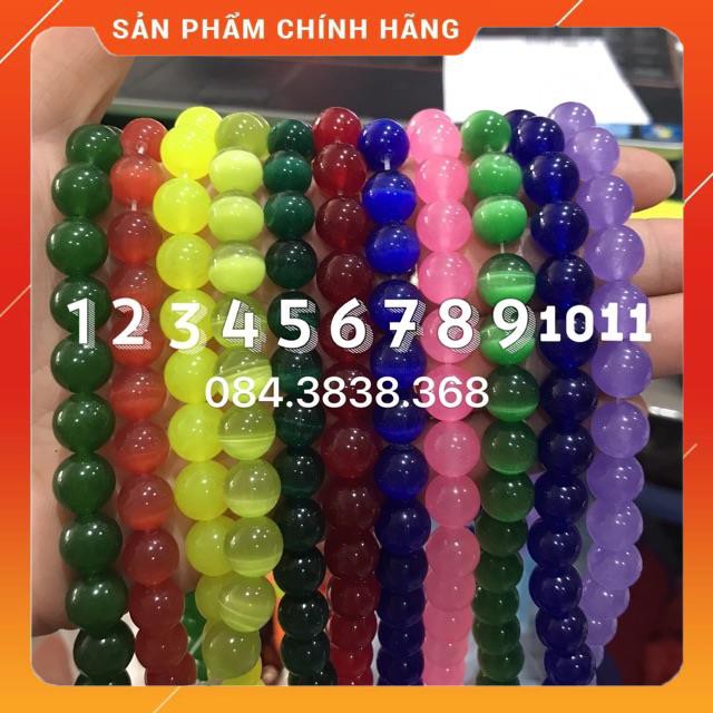 DÂY ĐÁ LÀM VÒNG CÁC MÀU 40CM