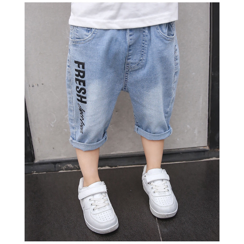 Quần Short Jeans Rách Thời Trang Cho Bé Trai Năng Động