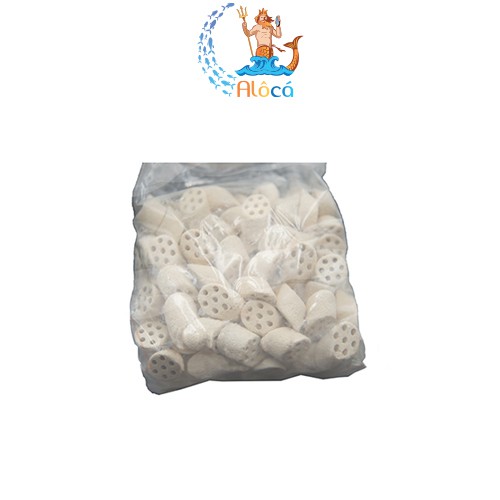 Túi 1L sứ lọc Mountain Tree Nitro Ring 2 củ sen cắt lát vật liệu lọc cao cấp khử NO2 nuôi vi sinh