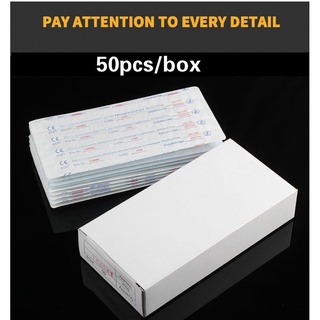Set 50 Hộp Nhựa Trắng RL/RS/RM/M1 Đựng Dụng Cụ Xăm Chuyên Dụng