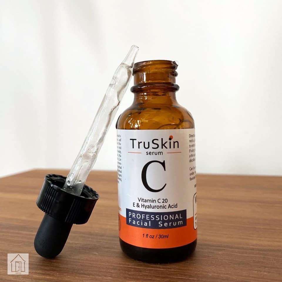 (b.e.s.t.seller, Made in the USA) Serum Truskin Vitamin C 20%, Làm sáng da, chống lão hoá-30ml