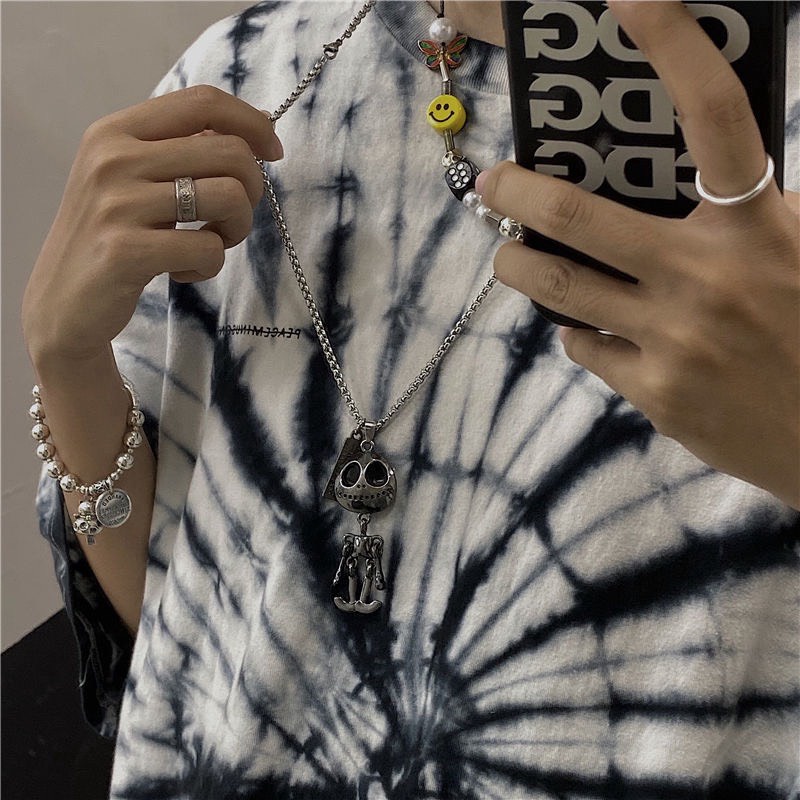 Dây Chuyền Vòng Cổ Nam Chuỗi Trơn Cuban Basic Thời Trang Ngầu Hiphop Titan Đẹp Không Gỉ Mặt Hình Người Ngoài Hành Tinh