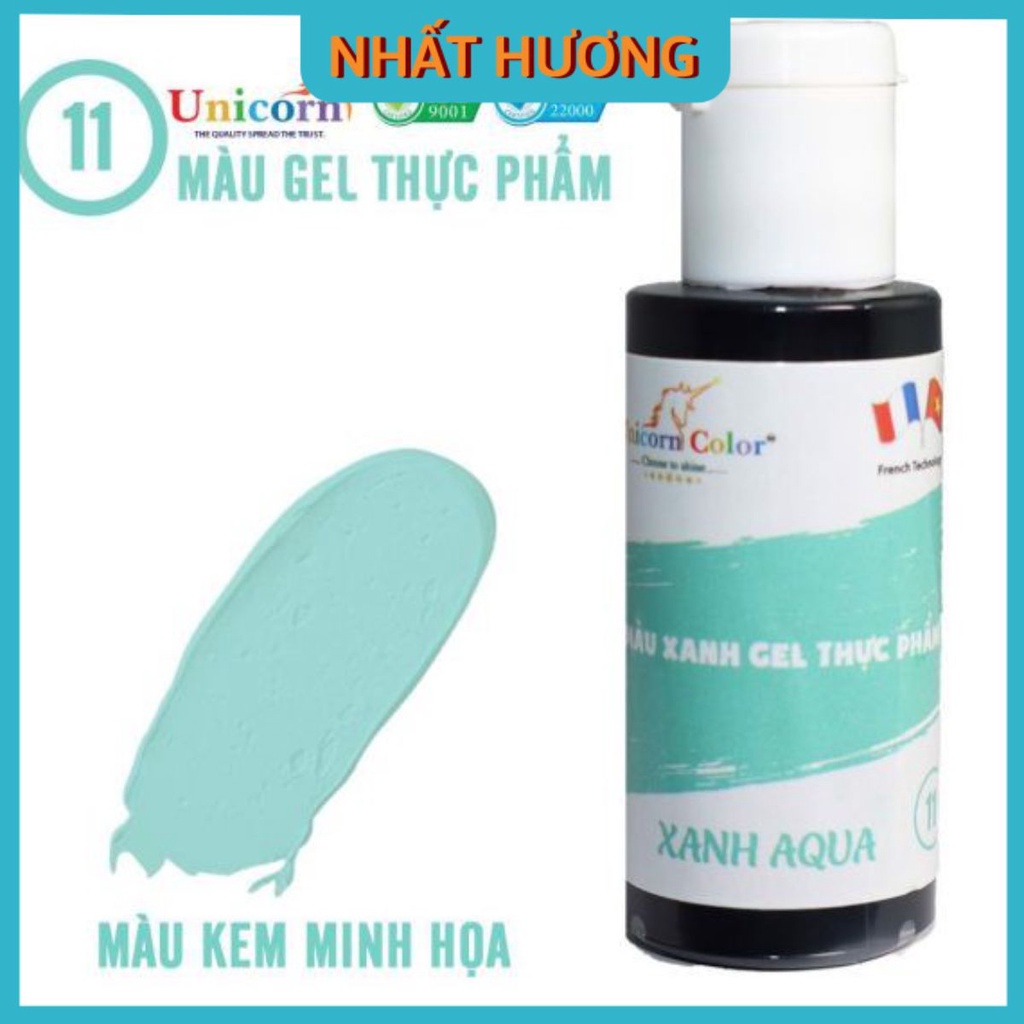 Màu Gel Xanh Aqua Unicorn D11 28gr