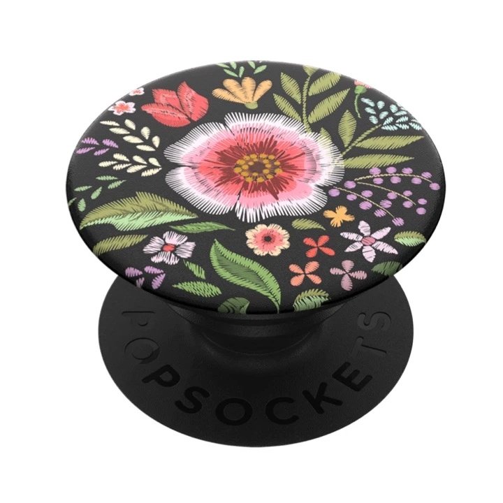 Giá đỡ điện thoại thông minh Popsockets Flower Flair BK - Hàng Chính Hãng