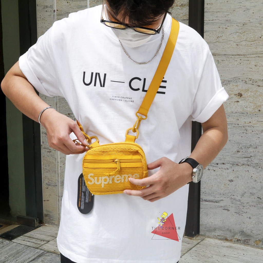 Túi đeo chéo Supreme Ss20 - Supreme Small Shoulder Bag (đen/xanh/vàng/đỏ) [Ảnh thật]