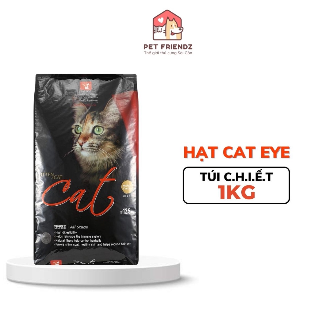 Thức Ăn Hạt Cateye Tiêu Búi Lông Cho Mèo Túi 1kg