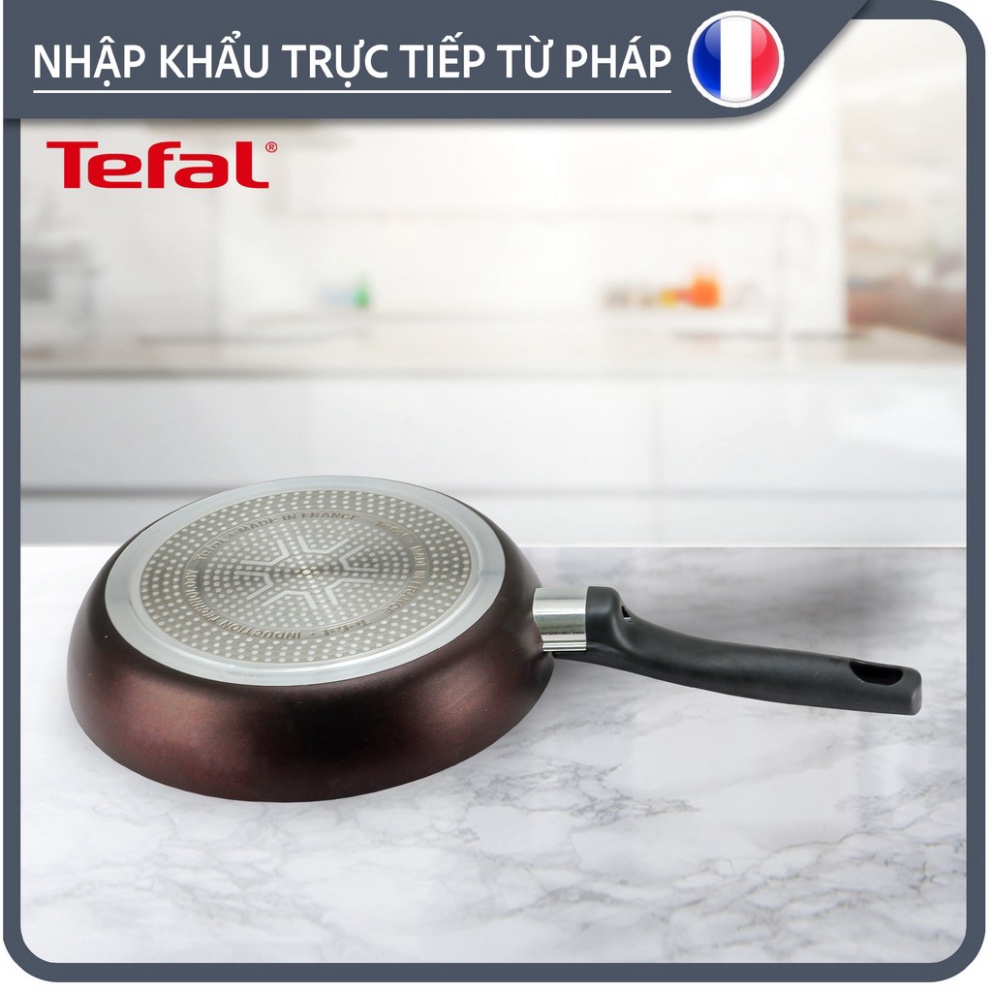 Chảo rán nông lòng chống dính Titanium Tefal Pháp đáy 7 lớp - Mẫu ngẫu nhiên, hàng nhập khẩu Pháp