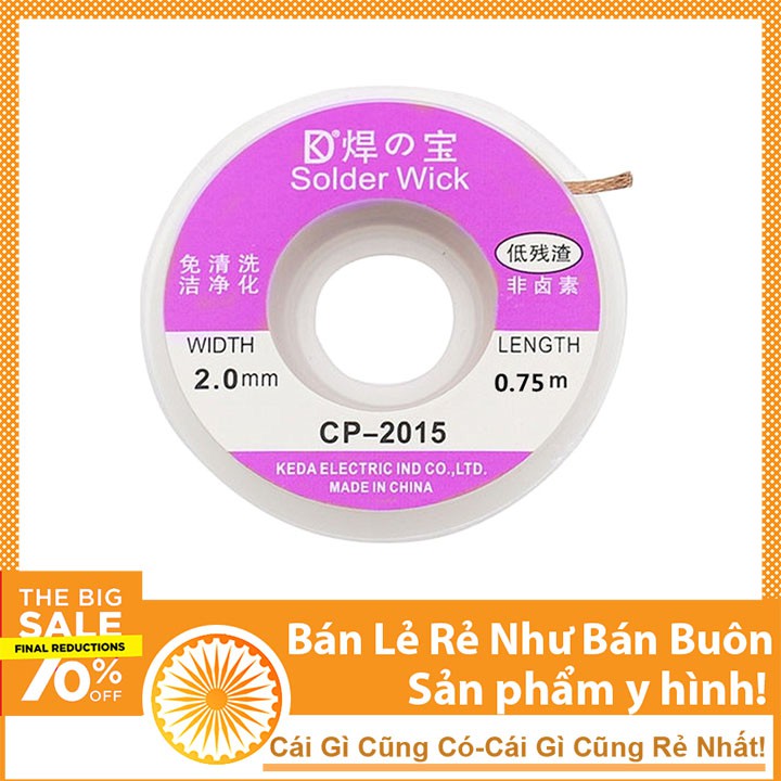 Dây Hút Thiếc CP-2015 Làm Sạch Mối Hàn